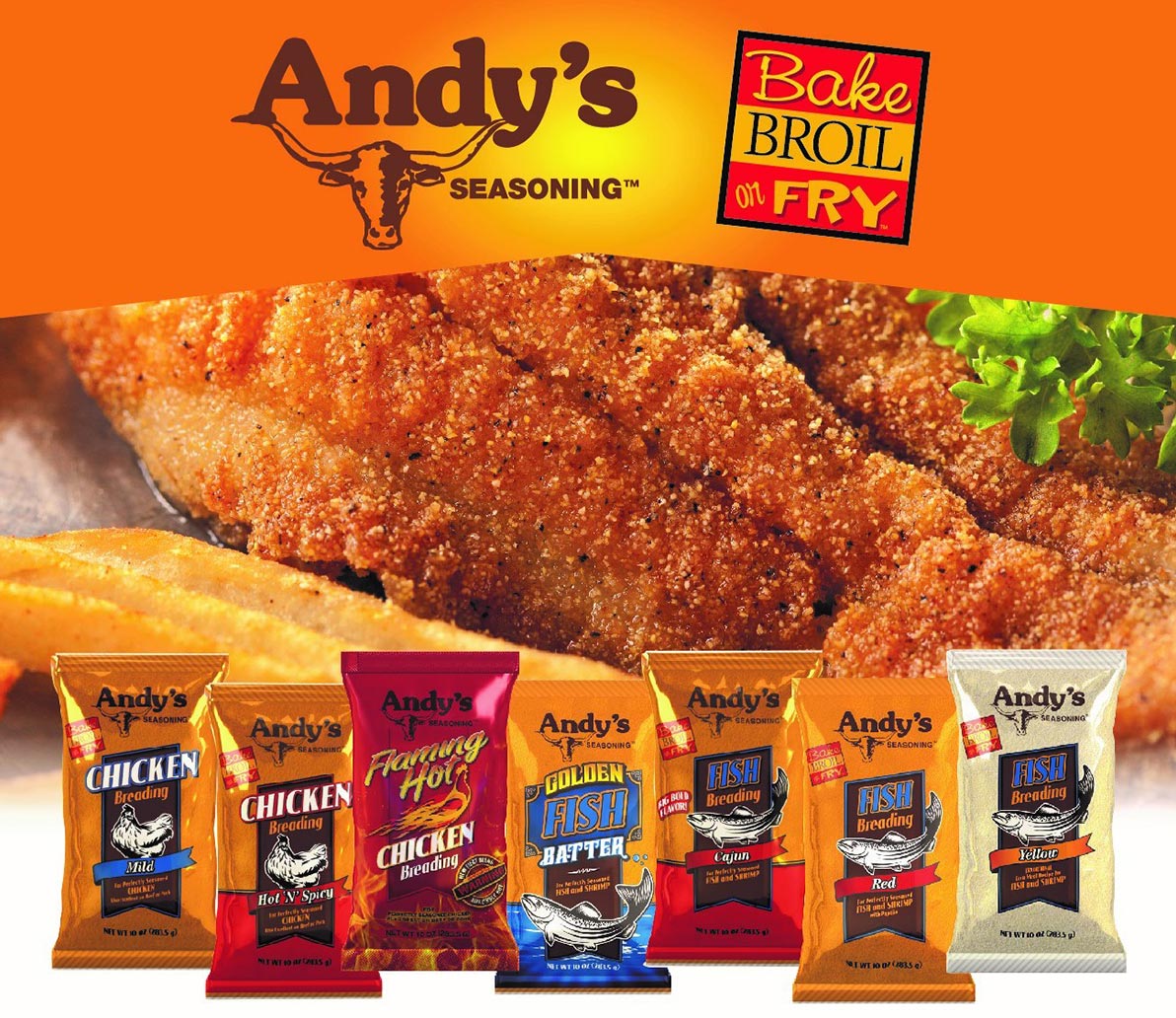 Andys Seasoning product montage